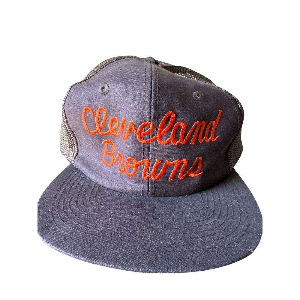 Vtg NFL Cleveland Browns The Eastport by Starter Brown Embroidered Snapback Hat